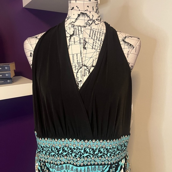 London Style Collection Plus Size Maxi Sundress - Picture 2 of 9